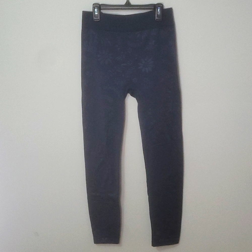 Grey printed leggings